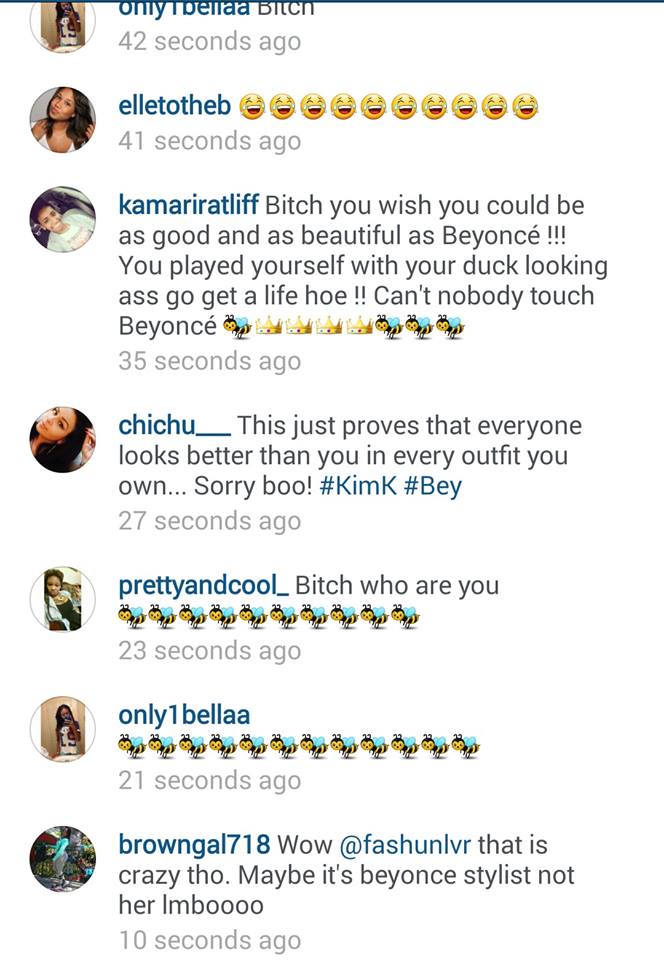 Image result for The beyhive attacks kim k