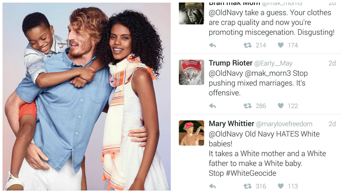 New Old Navy Ad Featuring Interracial Family Sparks Disgusting Racists ...