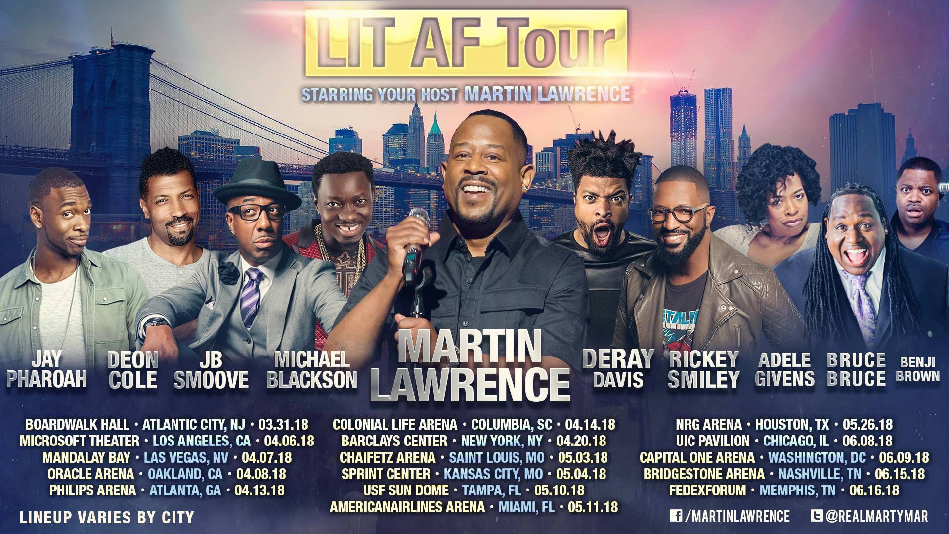 Here For It Martin Lawrence Announces Star Studded 'LIT AF Tour'[Video