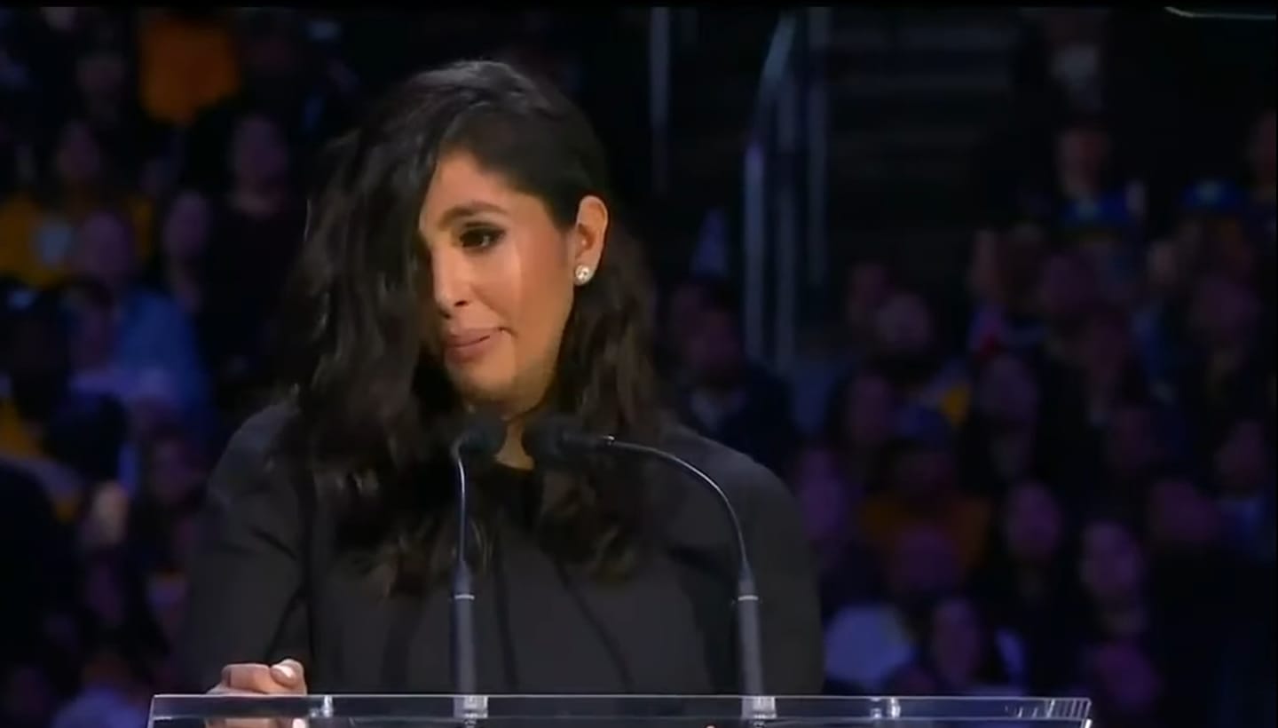 Watch: Vanessa Bryant Delivers Tear-Jerking Speech At Kobe & Gigi ...